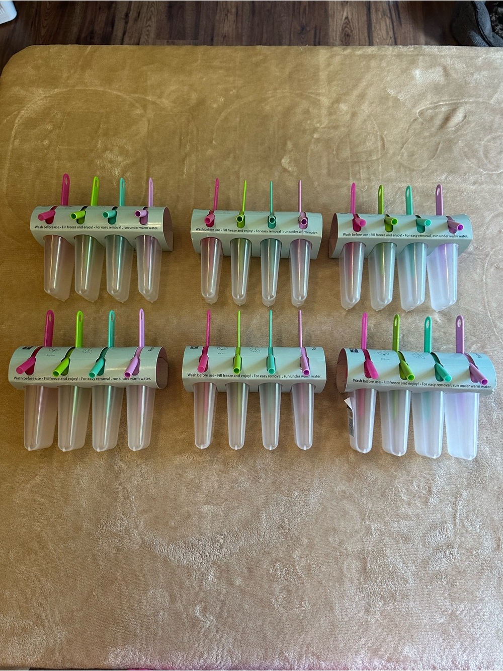 Multi-Color Silicone Frozen Treat Mold Popsicle Maker - 6 Pack